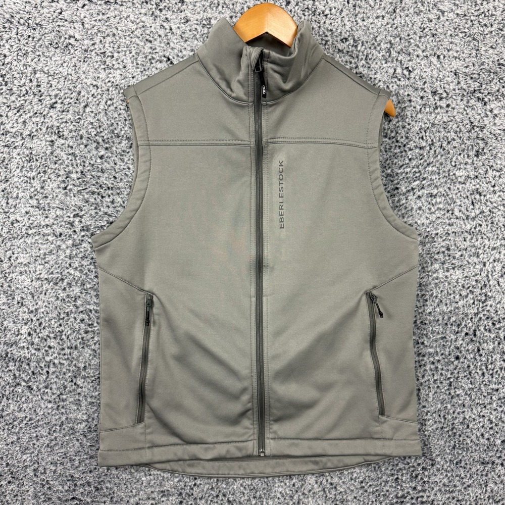 Eberlestock Vest Mens Large Gray Bennett Mountain Softshell Fleece Lined Outdoor